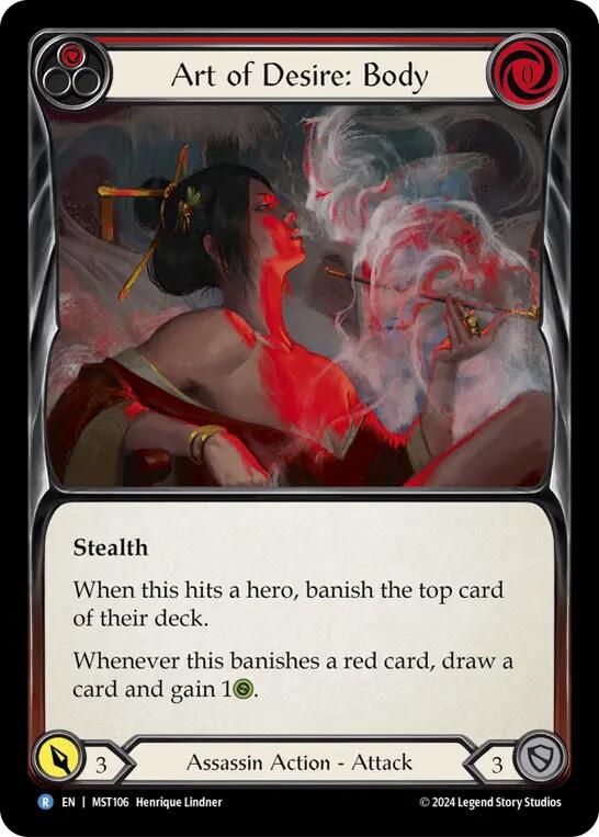 Art of Desire: Body (Red) [MST106] (Part the Mistveil) | Card Merchant Takapuna