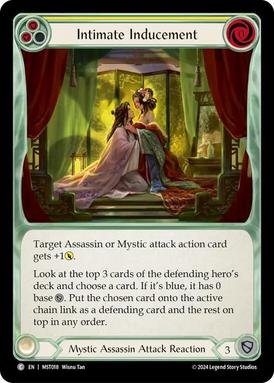 Intimate Inducement (Yellow) [MST018] (Part the Mistveil) | Card Merchant Takapuna