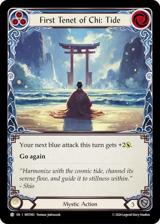 First Tenet of Chi: Tide [MST093] (Part the Mistveil)  Rainbow Foil | Card Merchant Takapuna