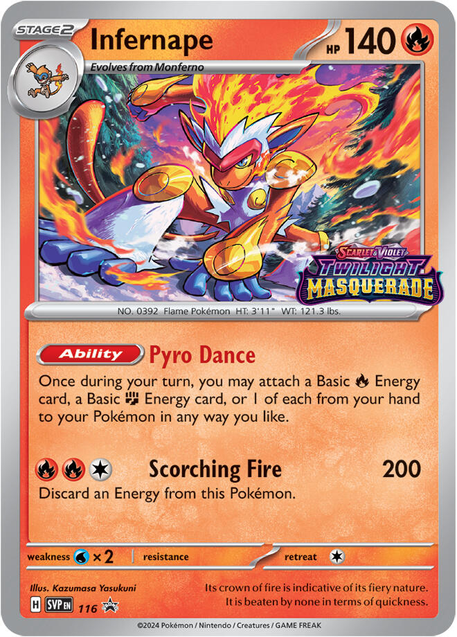 Infernape (116) [Scarlet & Violet: Black Star Promos] | Card Merchant Takapuna