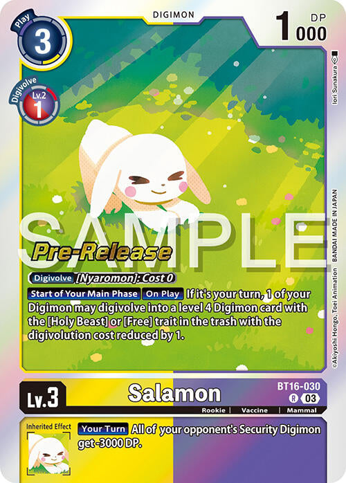 Salamon [BT16-030] [Beginning Observer Pre-Release Promos] | Card Merchant Takapuna