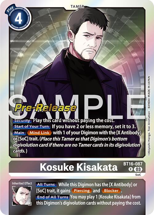 Kosuke Kisakata [BT16-087] [Beginning Observer Pre-Release Promos] | Card Merchant Takapuna