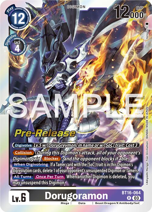 Dorugoramon [BT16-064] [Beginning Observer Pre-Release Promos] | Card Merchant Takapuna