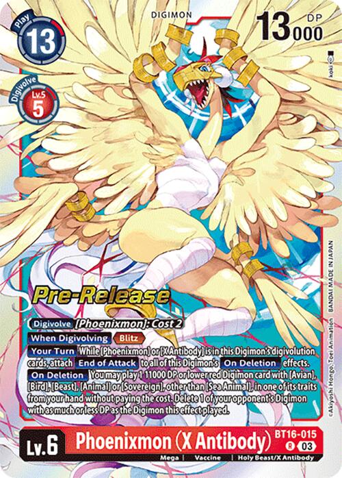 Phoenixmon (X Antibody) [BT16-015] [Beginning Observer Pre-Release Promos] | Card Merchant Takapuna