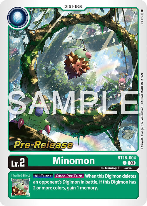 Minomon [BT16-004] [Beginning Observer Pre-Release Promos] | Card Merchant Takapuna