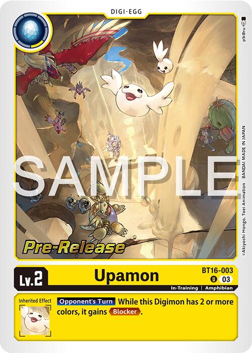 Upamon [BT16-003] [Beginning Observer Pre-Release Promos] | Card Merchant Takapuna