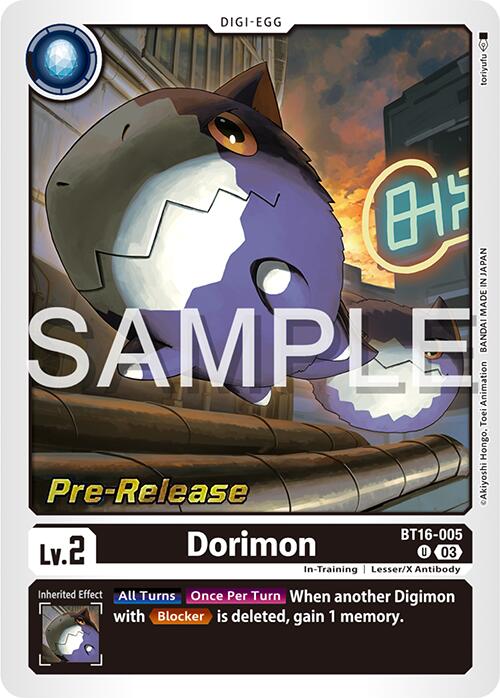 Dorimon [BT16-005] [Beginning Observer Pre-Release Promos] | Card Merchant Takapuna