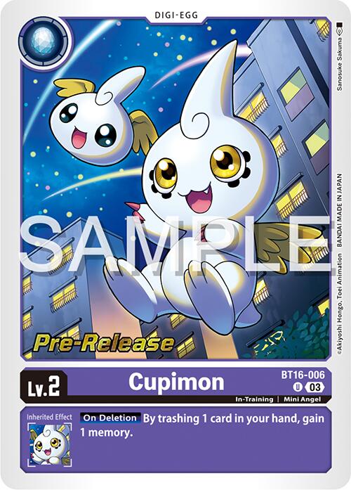 Cupimon [BT16-006] [Beginning Observer Pre-Release Promos] | Card Merchant Takapuna