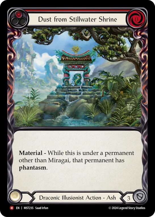 Dust from Stillwater Shrine [MST235] (Part the Mistveil)  Rainbow Foil | Card Merchant Takapuna