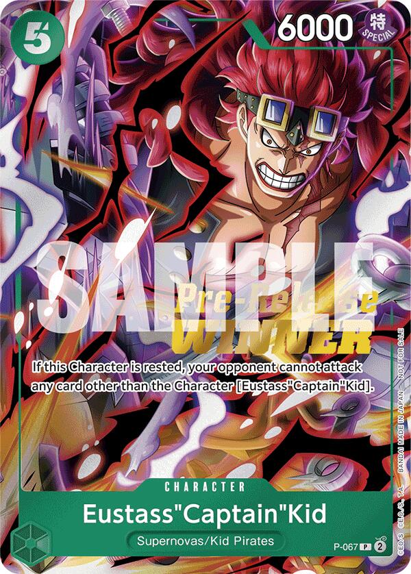 Eustass"Captain"Kid (OP-07 Pre-Release Tournament) [Winner] [One Piece Promotion Cards] | Card Merchant Takapuna