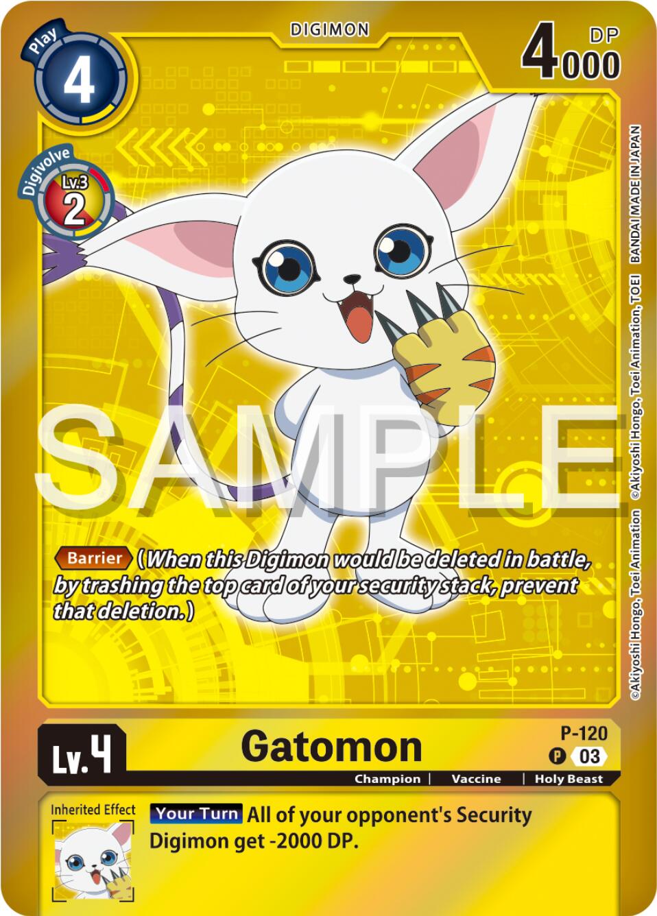 Gatomon [P-120] - P-120 (Digimon Adventure Box 2024) [Promotional Cards] | Card Merchant Takapuna