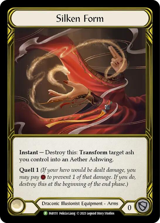 Silken Form (Golden) [FAB151] (Promo)  Cold Foil | Card Merchant Takapuna