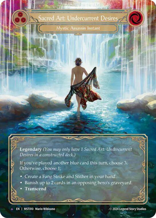 Sacred Art: Undercurrent Desires [MST010] (Part the Mistveil)  Cold Foil | Card Merchant Takapuna