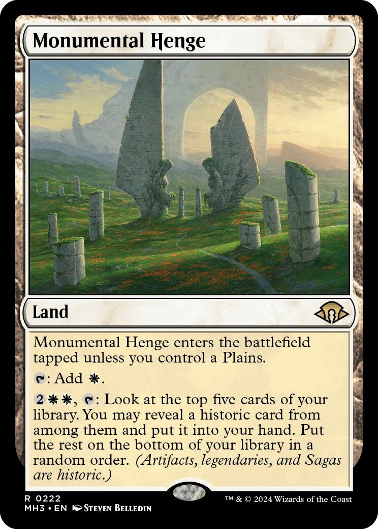 Monumental Henge [Modern Horizons 3] | Card Merchant Takapuna