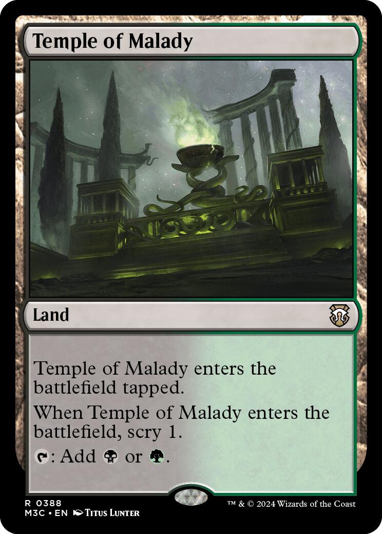 Temple of Malady [Modern Horizons 3 Commander] | Card Merchant Takapuna