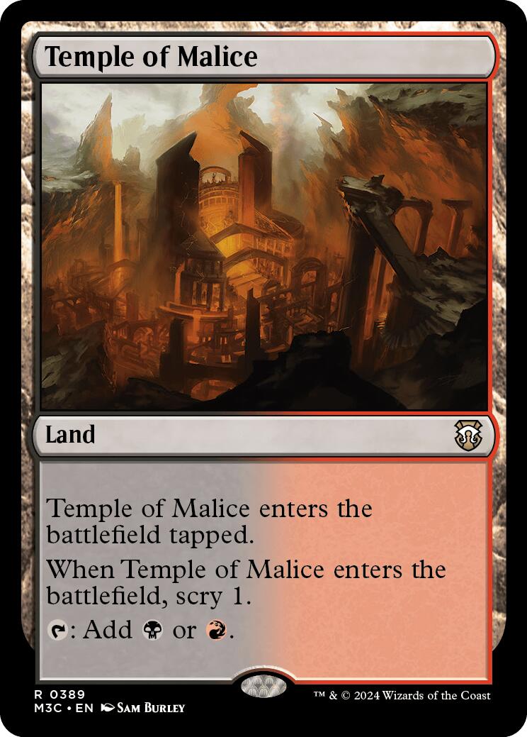 Temple of Malice [Modern Horizons 3 Commander] | Card Merchant Takapuna