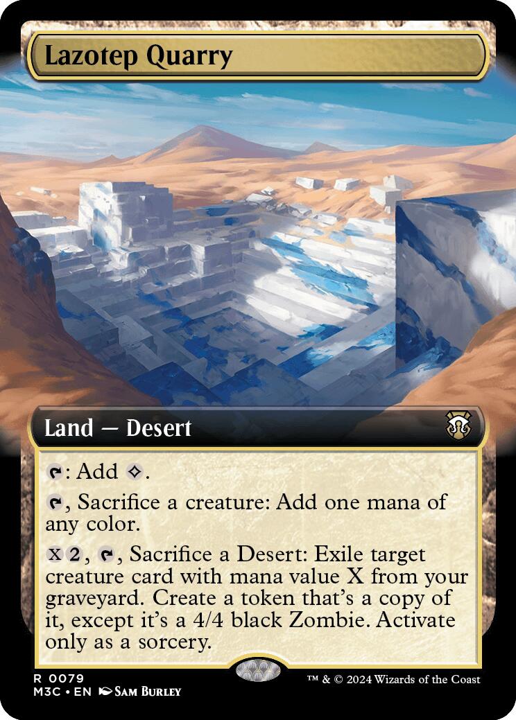 Lazotep Quarry (Extended Art) (Ripple Foil) [Modern Horizons 3 Commander] | Card Merchant Takapuna