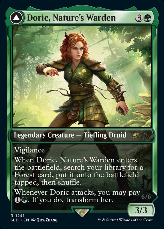 Doric, Nature's Warden // Doric, Owlbear Avenger [Secret Lair Drop Series] | Card Merchant Takapuna