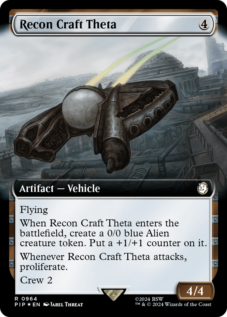 Recon Craft Theta (Extended Art) (Surge Foil) [Fallout] | Card Merchant Takapuna