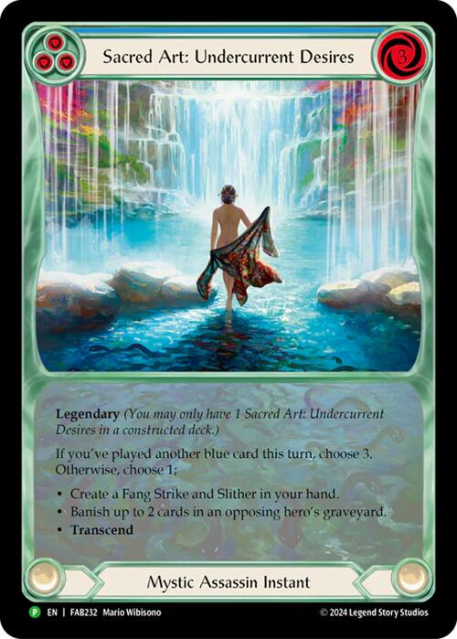 Sacred Art: Undercurrent Desires [FAB232] (Promo)  Rainbow Foil | Card Merchant Takapuna