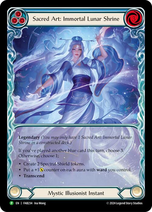 Sacred Art: Immortal Lunar Shrine [FAB234] (Promo)  Rainbow Foil | Card Merchant Takapuna