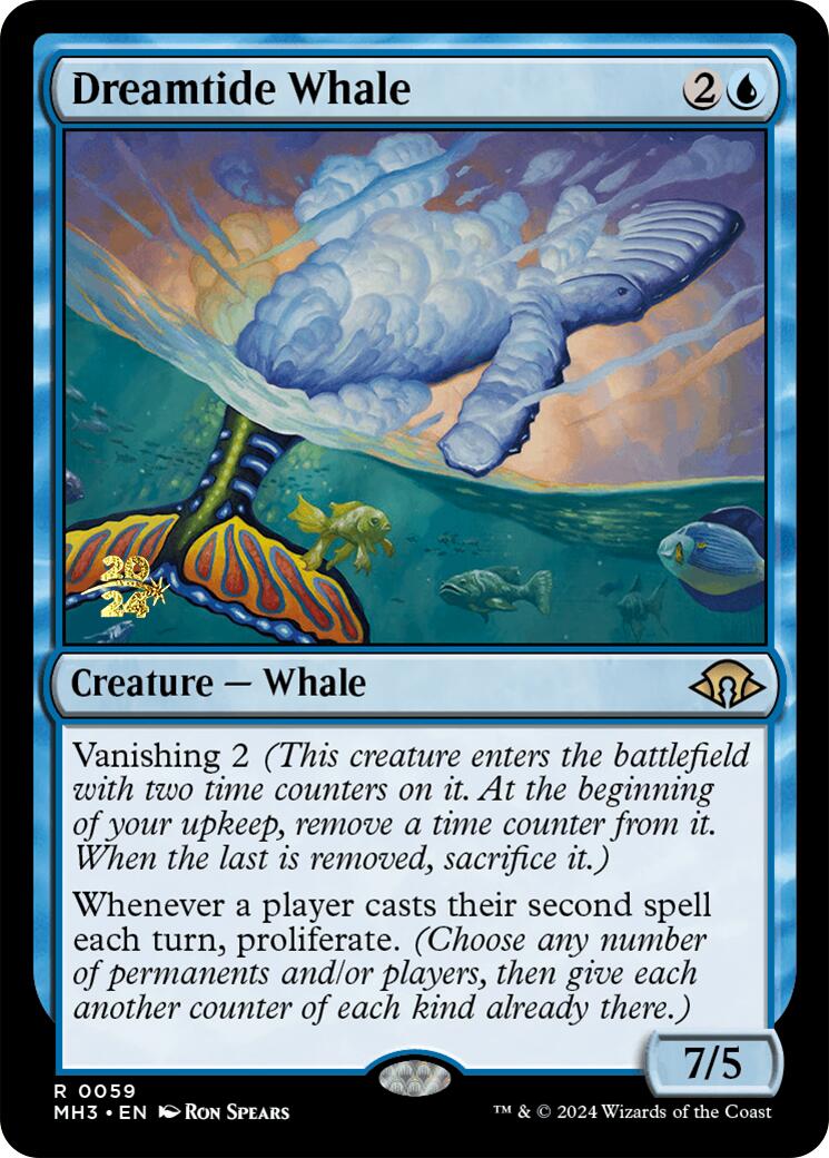 Dreamtide Whale [Modern Horizons 3 Prerelease Promos] | Card Merchant Takapuna