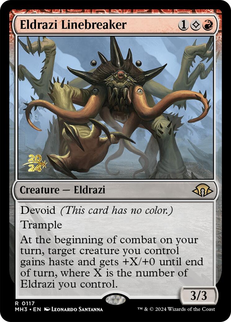 Eldrazi Linebreaker [Modern Horizons 3 Prerelease Promos] | Card Merchant Takapuna