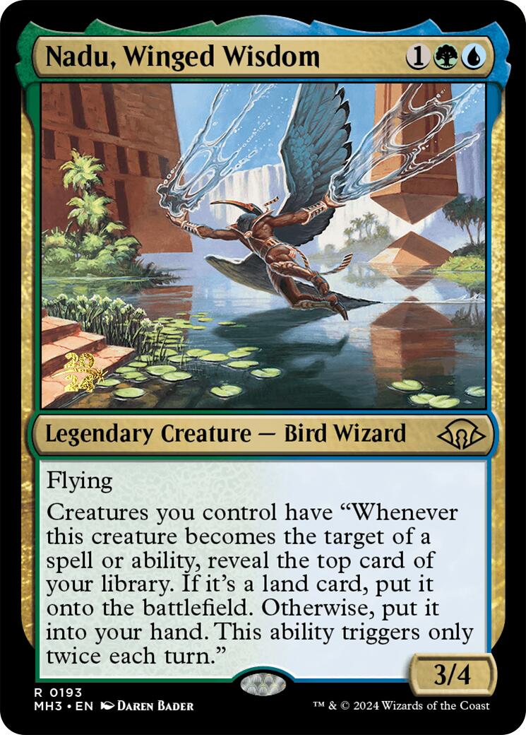 Nadu, Winged Wisdom [Modern Horizons 3 Prerelease Promos] | Card Merchant Takapuna