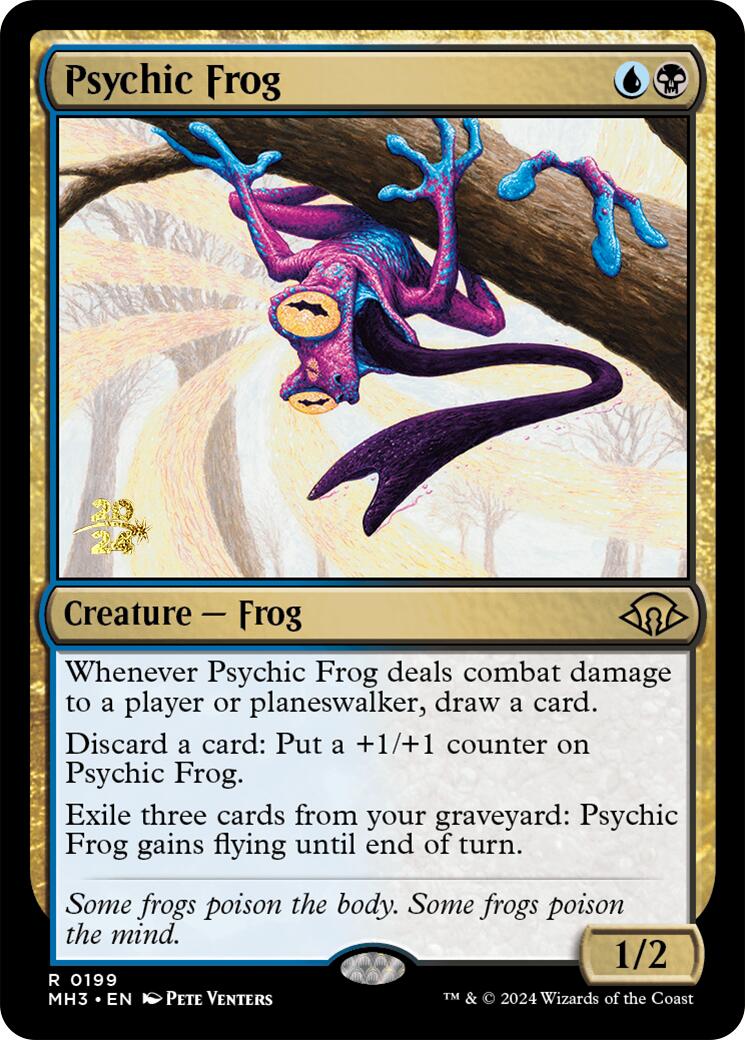 Psychic Frog [Modern Horizons 3 Prerelease Promos] | Card Merchant Takapuna