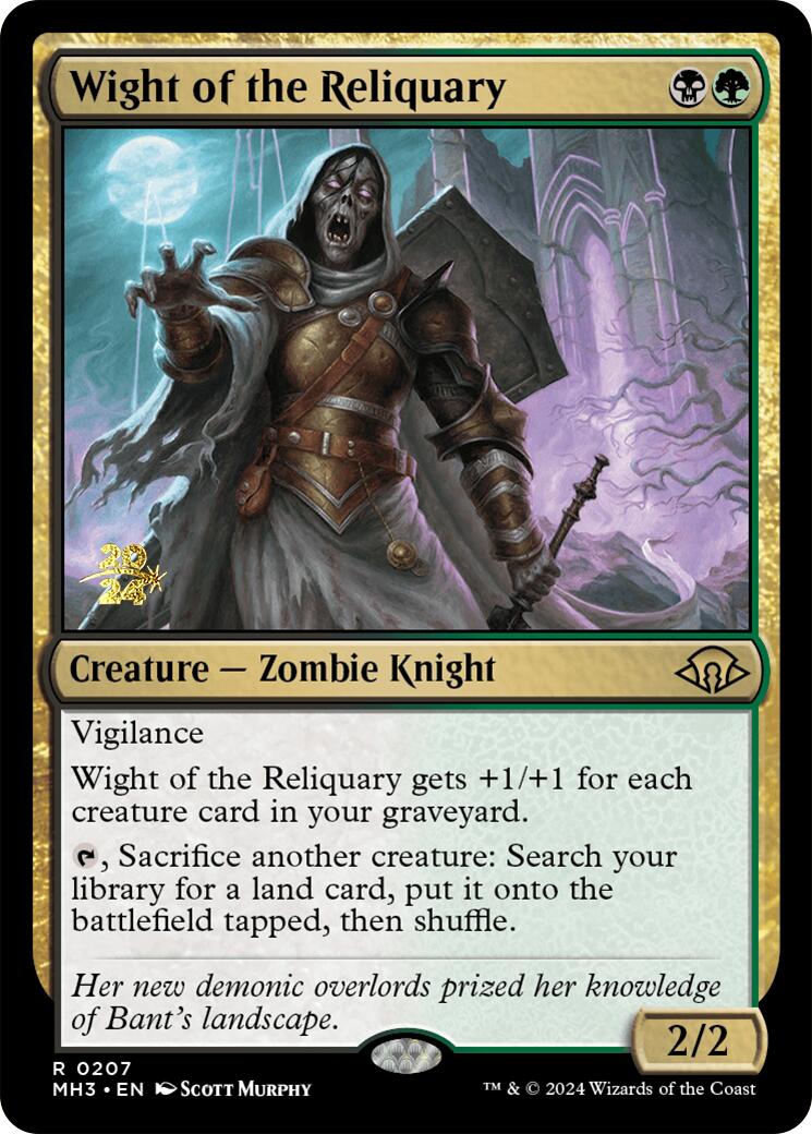 Wight of the Reliquary [Modern Horizons 3 Prerelease Promos] | Card Merchant Takapuna