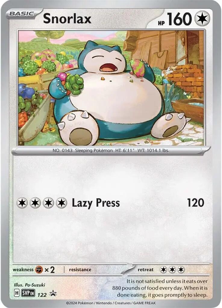 Snorlax (122) [Scarlet & Violet: Black Star Promos] | Card Merchant Takapuna