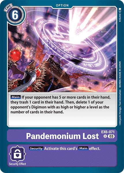 Pandemonium Lost [EX6-071] [Infernal Ascension] | Card Merchant Takapuna