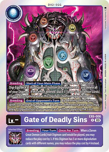 Gate of Deadly Sins [EX6-006] [Infernal Ascension] | Card Merchant Takapuna