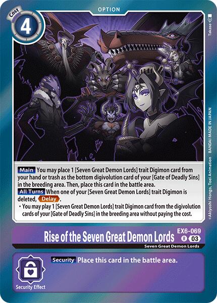 Rise of the Seven Great Demon Lords [EX6-069] [Infernal Ascension] | Card Merchant Takapuna