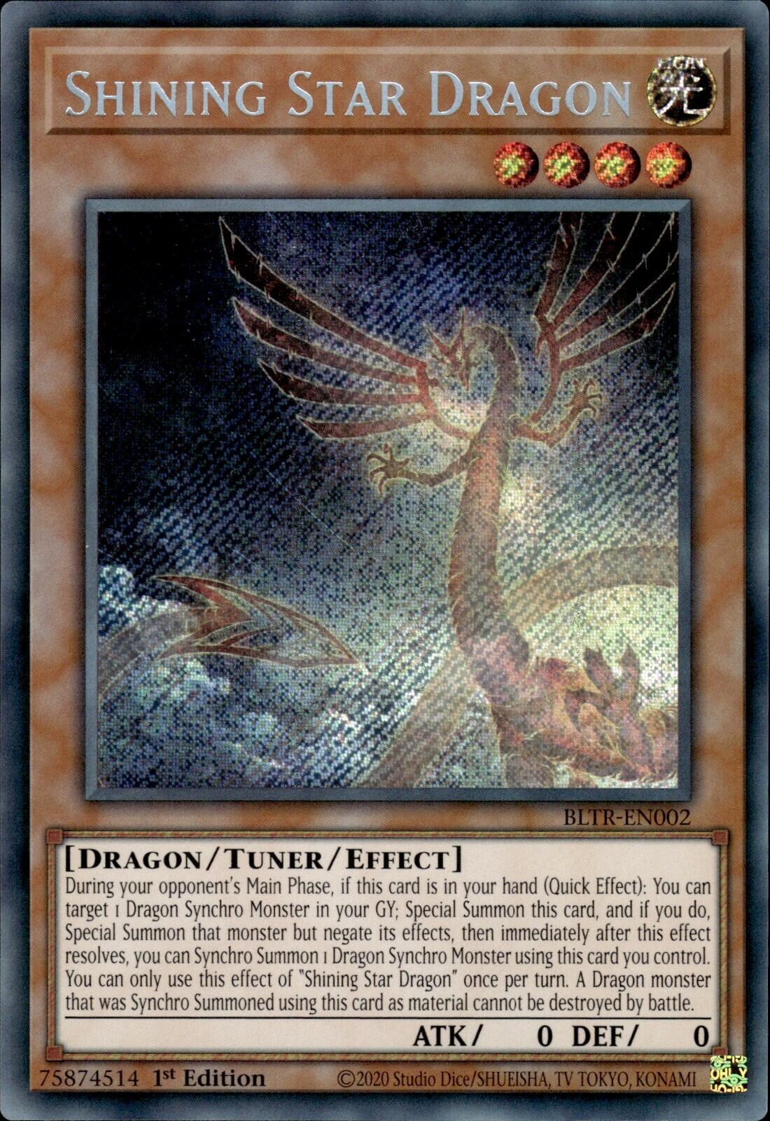 Shining Star Dragon [BLTR-EN002] Secret Rare | Card Merchant Takapuna