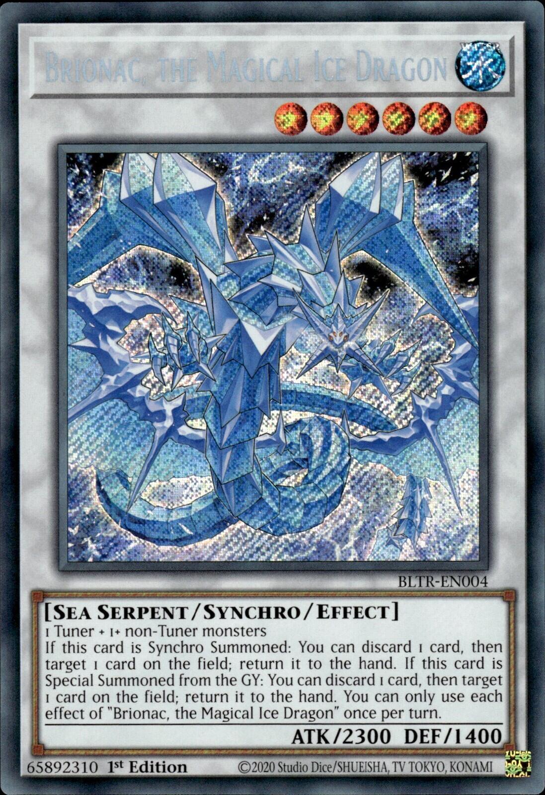 Brionac, the Magical Ice Dragon [BLTR-EN004] Secret Rare | Card Merchant Takapuna