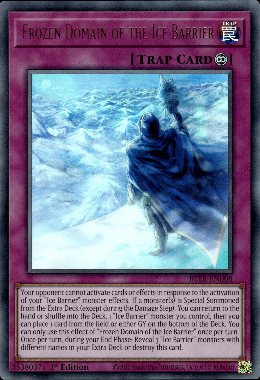 Frozen Domain of the Ice Barrier [BLTR-EN008] Ultra Rare | Card Merchant Takapuna