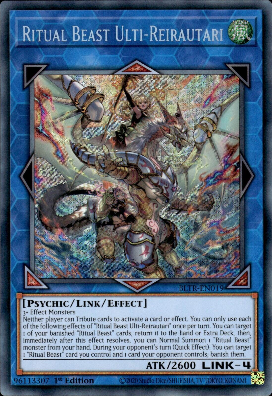 Ritual Beast Ulti-Reirautari [BLTR-EN019] Secret Rare | Card Merchant Takapuna