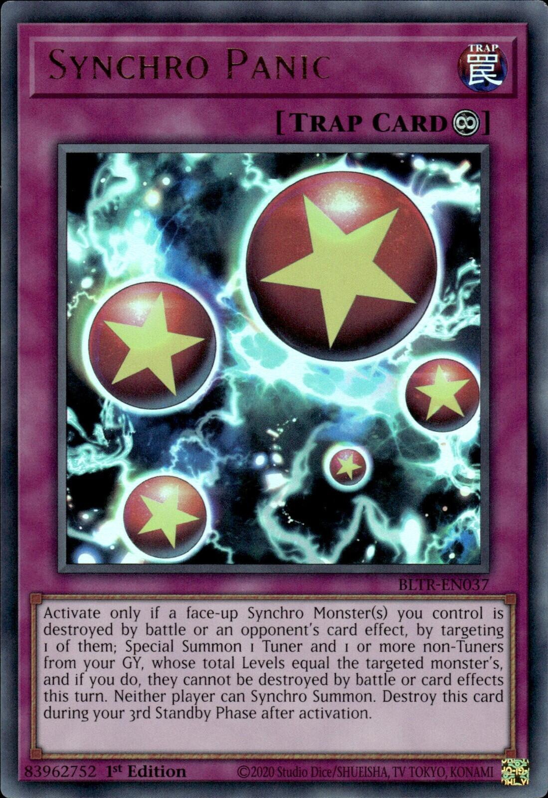 Synchro Panic [BLTR-EN037] Ultra Rare | Card Merchant Takapuna