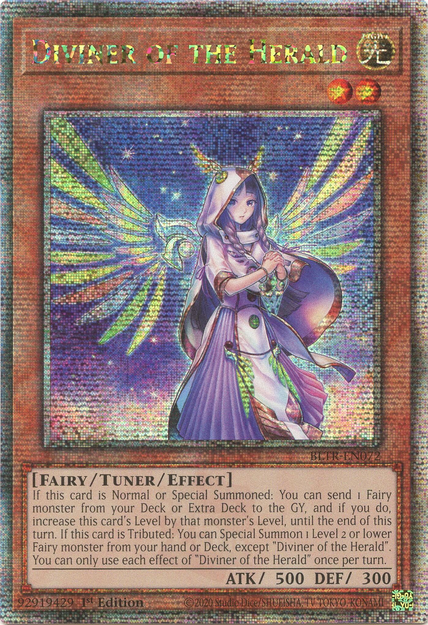 Diviner of the Herald (Quarter Century Secret Rare) [BLTR-EN072] Quarter Century Secret Rare | Card Merchant Takapuna