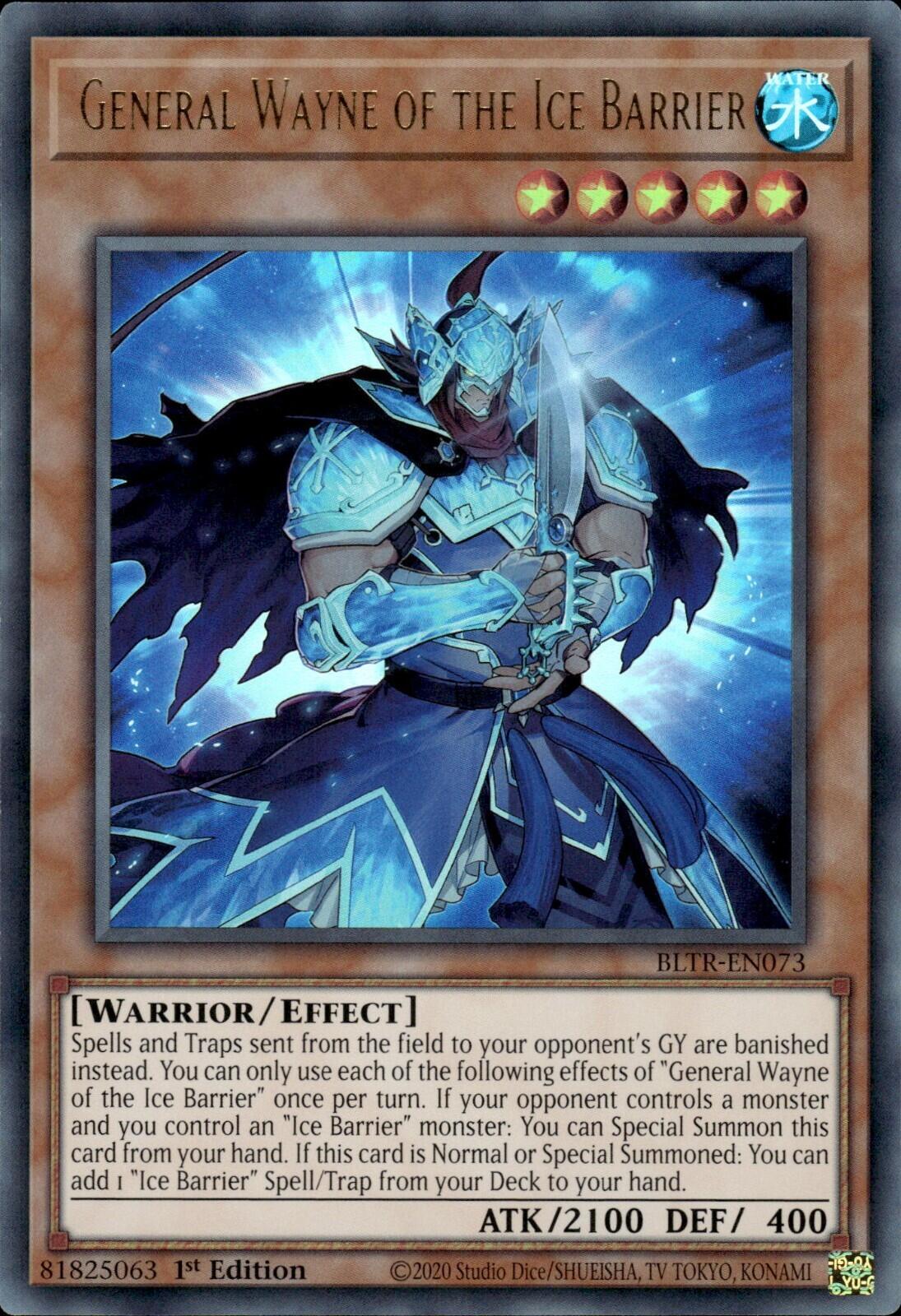 General Wayne of the Ice Barrier [BLTR-EN073] Ultra Rare | Card Merchant Takapuna