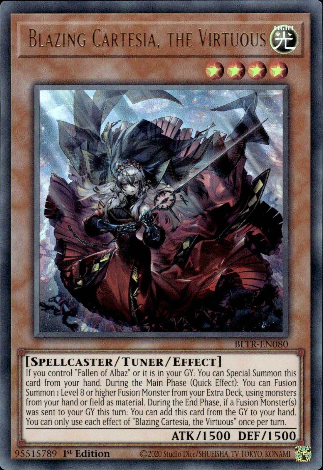 Blazing Cartesia, the Virtuous [BLTR-EN080] Ultra Rare | Card Merchant Takapuna