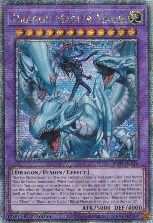 Dragon Master Magia (Quarter Century Secret Rare) [BLTR-EN118] Quarter Century Secret Rare | Card Merchant Takapuna