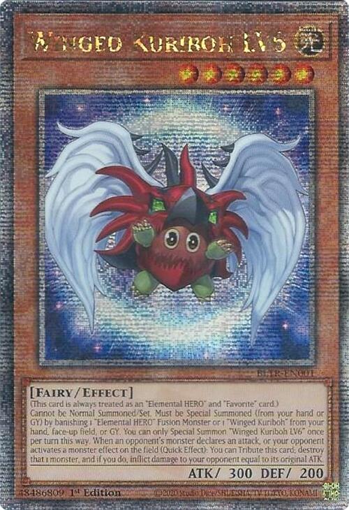 Winged Kuriboh LV6 (Quarter Century Secret Rare) [BLTR-EN001] Quarter Century Secret Rare | Card Merchant Takapuna