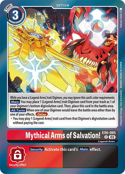 Mythical Arms of Salvation! [EX6-065] [Infernal Ascension] | Card Merchant Takapuna