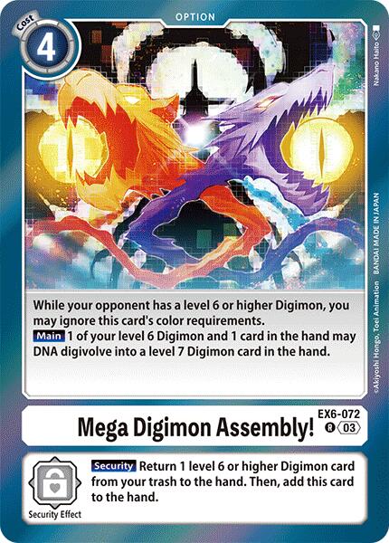 Mega Digimon Assembly! [EX6-072] [Infernal Ascension] | Card Merchant Takapuna