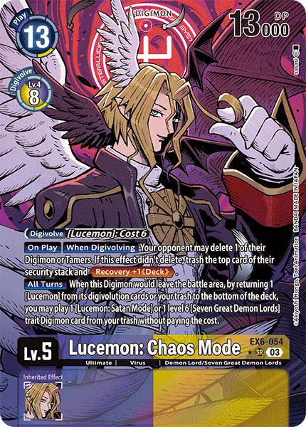 Lucemon: Chaos Mode [EX6-054] (Alternate Art) [Infernal Ascension] | Card Merchant Takapuna