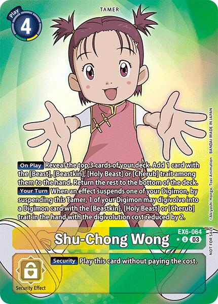 Shu-Chong Wong [EX6-064] (Box Promotion Pack: Infernal Ascension) [Infernal Ascension] | Card Merchant Takapuna