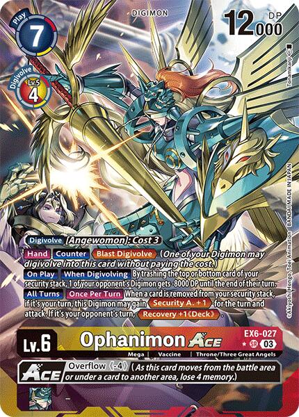 Ophanimon ACE [EX6-027] (Alternate Art) [Infernal Ascension] | Card Merchant Takapuna