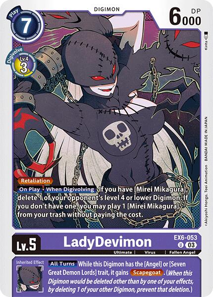 LadyDevimon [EX6-053] [Infernal Ascension] | Card Merchant Takapuna